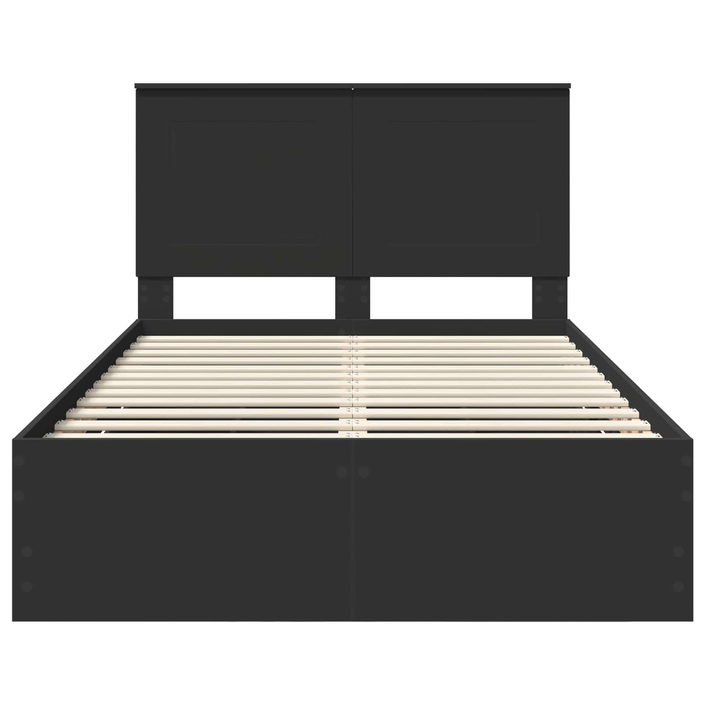 Struttura del letto Nero 120 x 200 cm Legno Ingegnerizzato