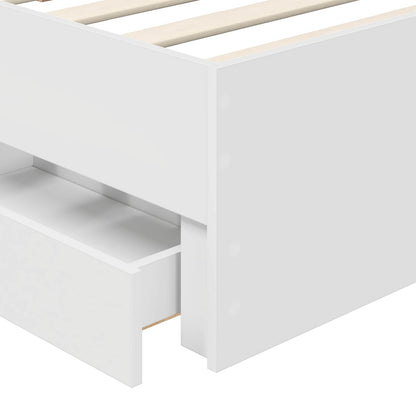 Struttura del letto Bianco 100 x 200 cm Legno Ingegnerizzato
