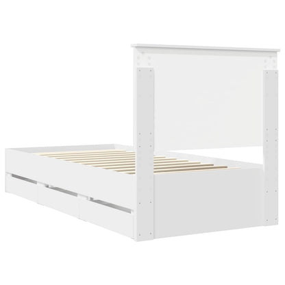 Struttura del letto Bianco 90 x 190 cm Legno Ingegnerizzato | homemem39