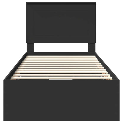 Struttura del letto Nero 90 x 190 cm Legno Ingegnerizzato