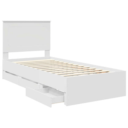Struttura del letto Bianco 75 x 190 cm Legno Ingegnerizzato