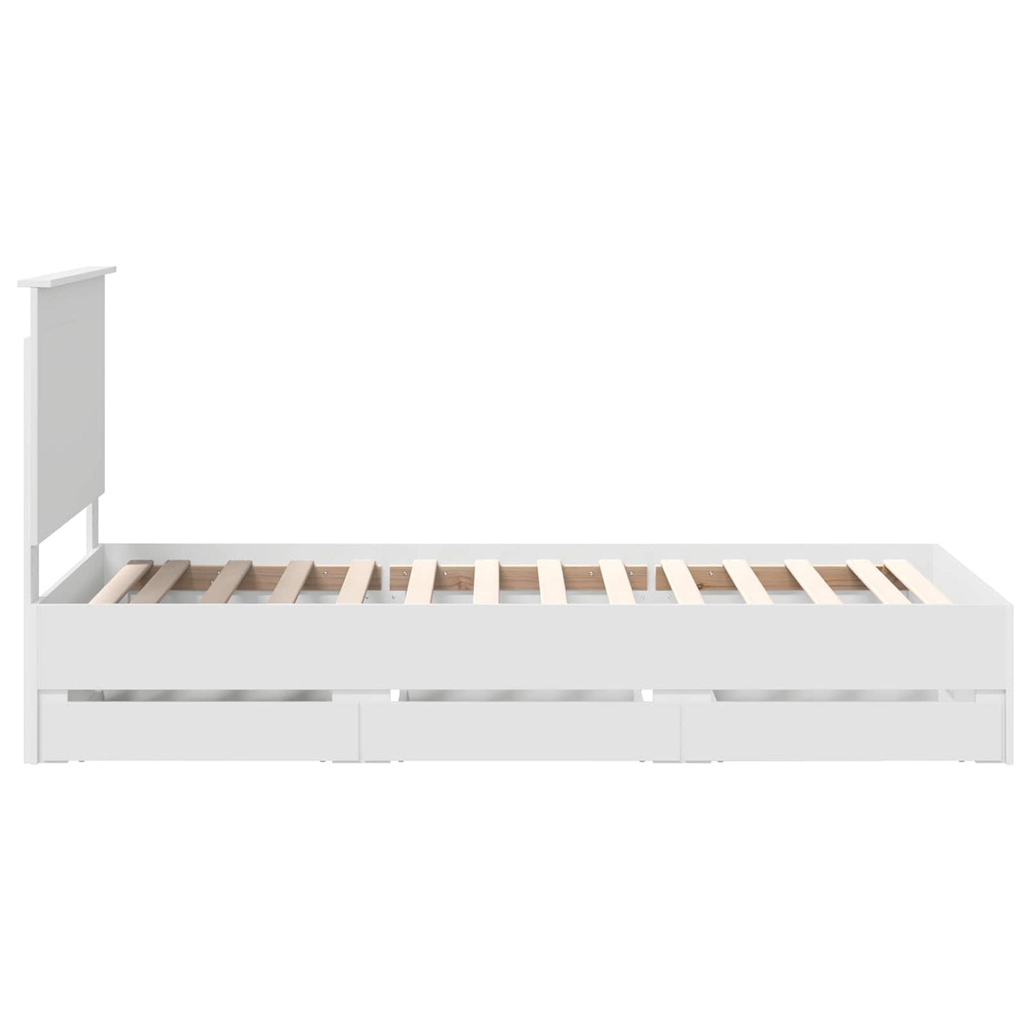 Struttura del letto Bianco 75 x 190 cm Legno Ingegnerizzato | homemem39