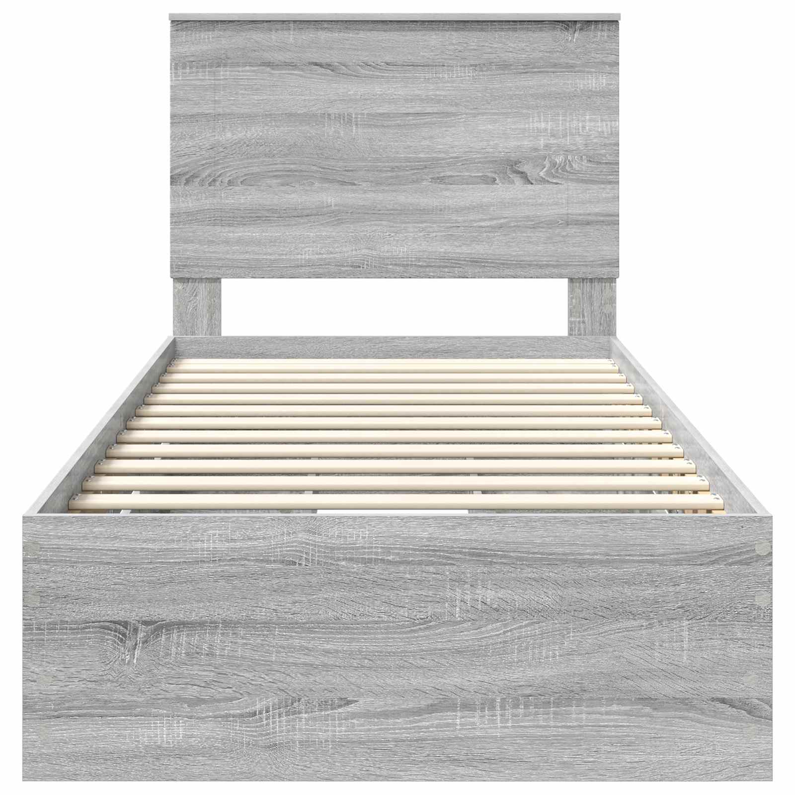 Struttura del letto con cassetto Grigio Sonoma 75 x 190 cm | homemem39