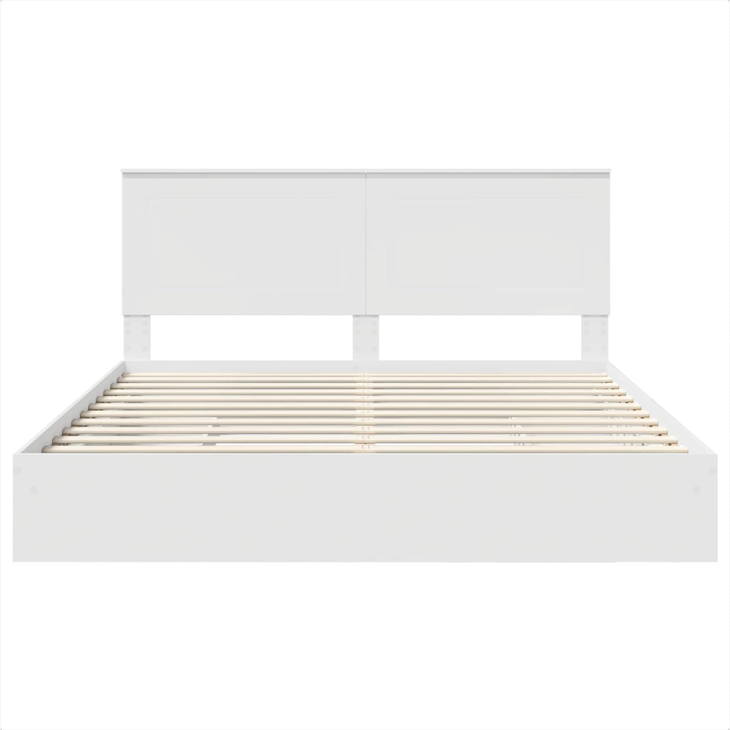 Letto con Contenitore Bianco 180 x 200 cm Legno multistrato | homemem39