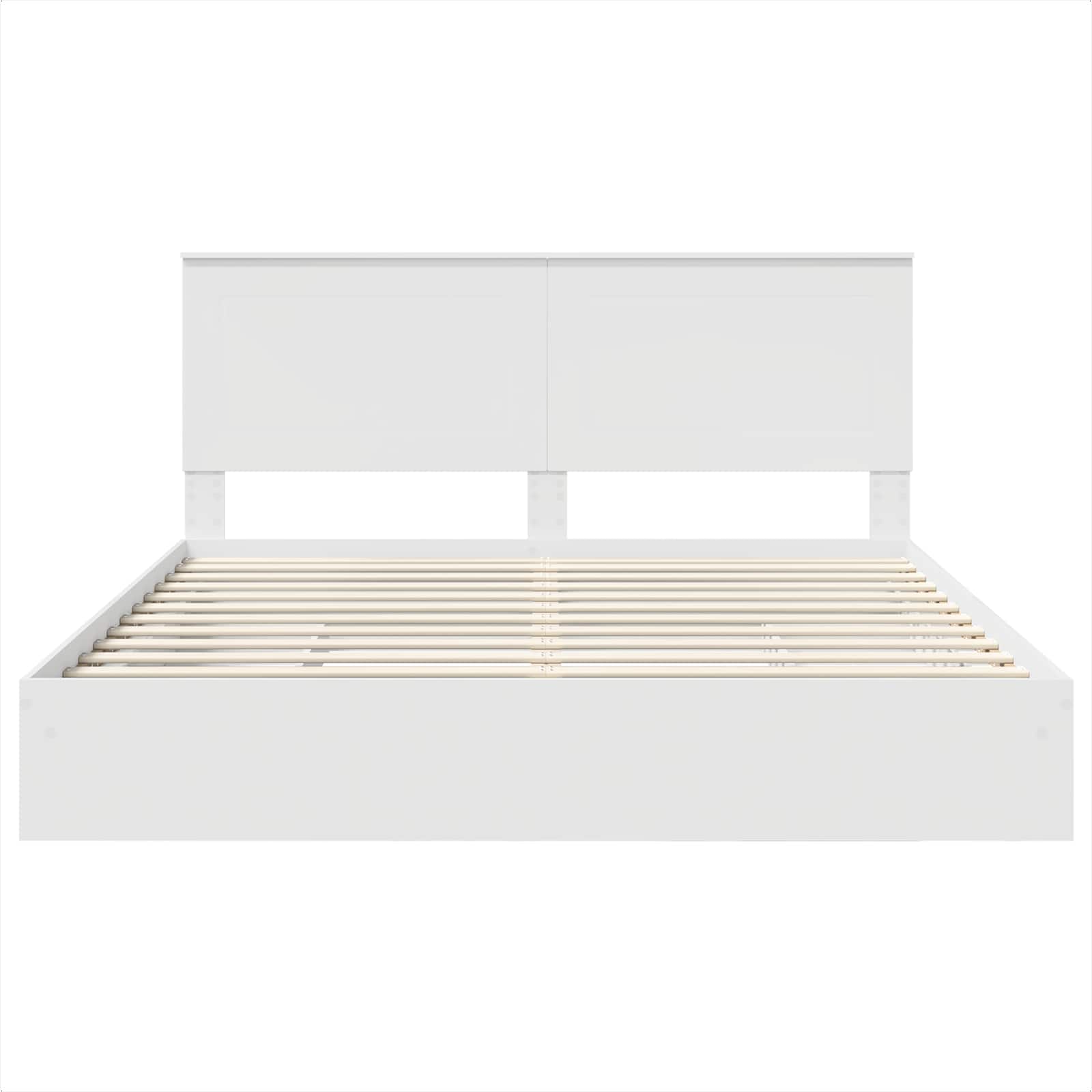 Letto con Contenitore Bianco 180 x 200 cm Legno multistrato | homemem39