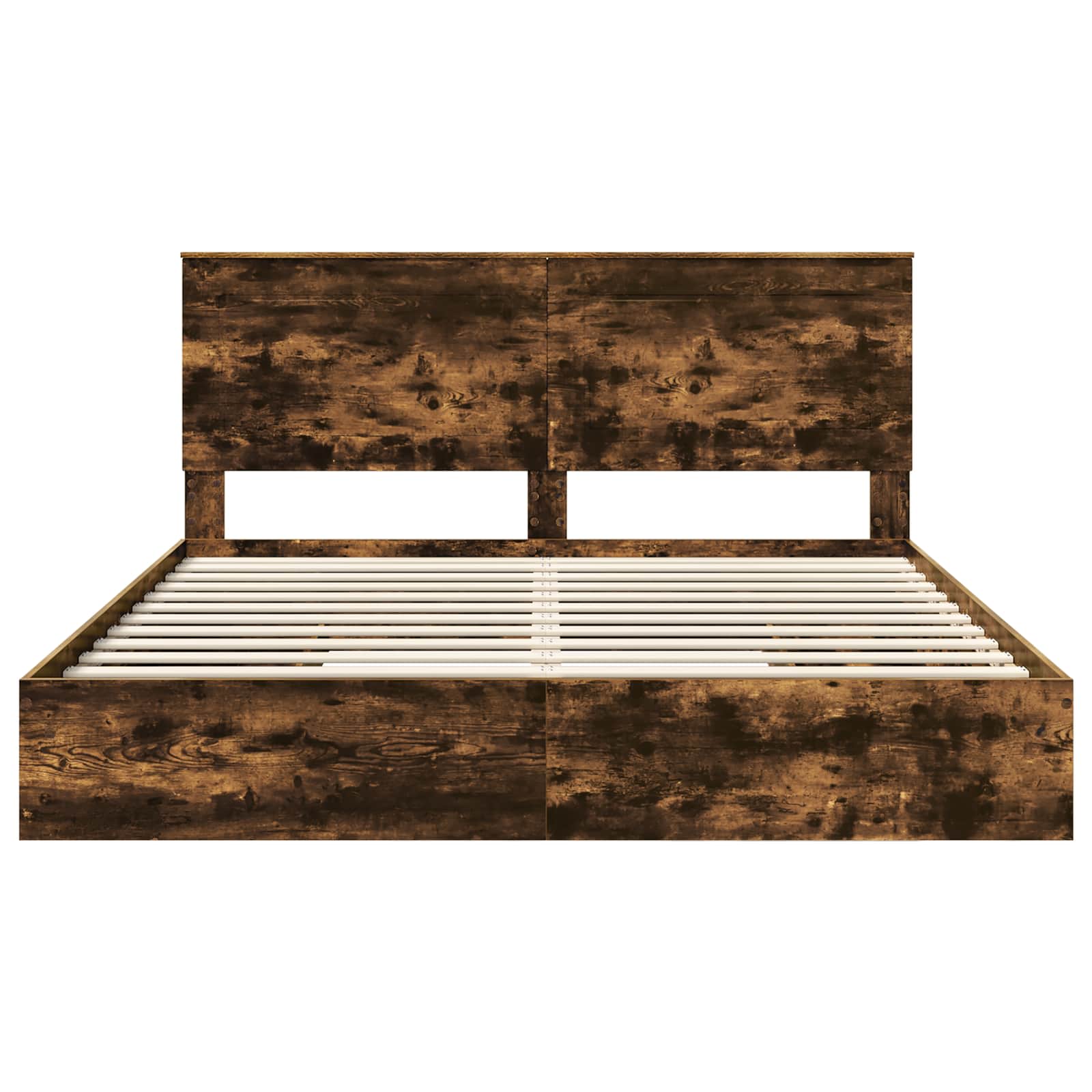 Letto con Contenitore con testiera Rovere fumé 180 x 200 cm | homemem39
