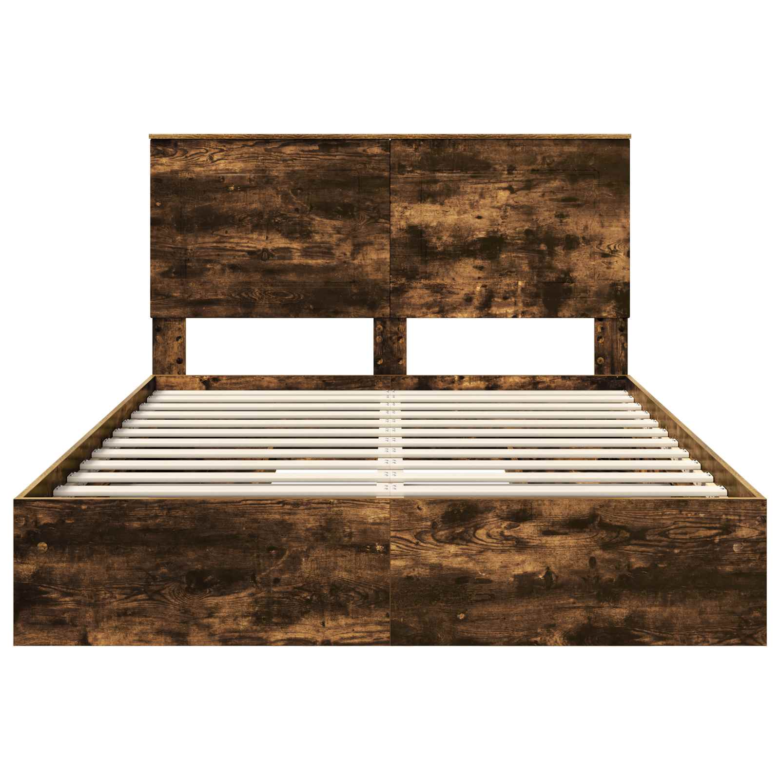 Letto con Contenitore con testiera Rovere fumé 160 x 200 cm | homemem39