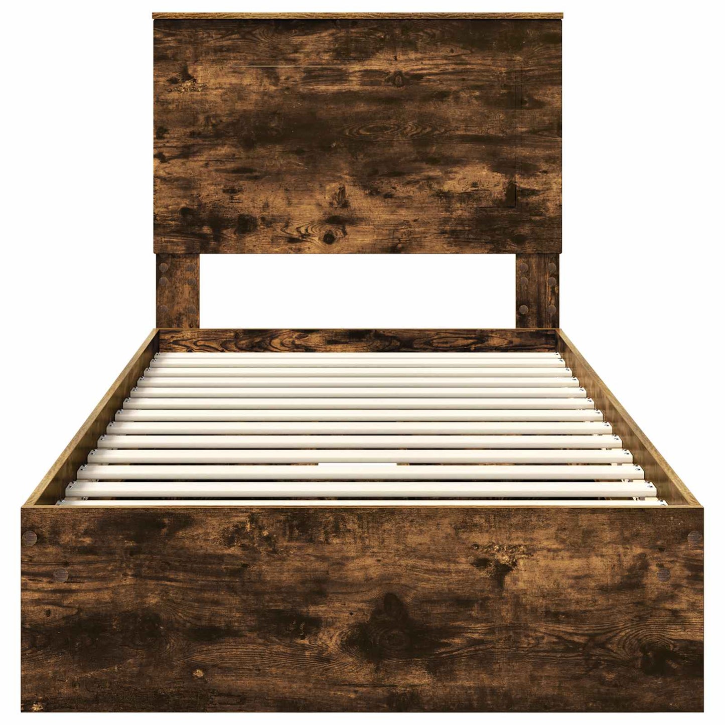 Letto con Contenitore con cassetto Rovere fumé 100 x 200 cm | homemem39