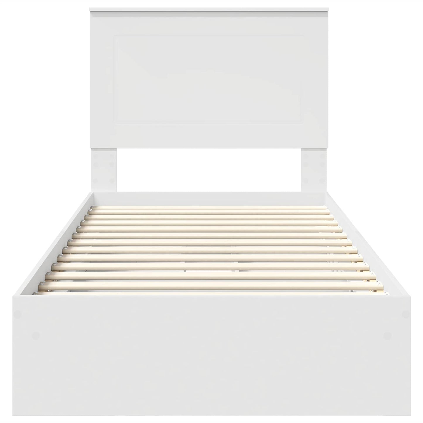 Letto con Contenitore Bianco 90 x 200 cm Legno multistrato | homemem39