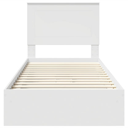 Letto con Contenitore Bianco 90 x 200 cm Legno multistrato | homemem39