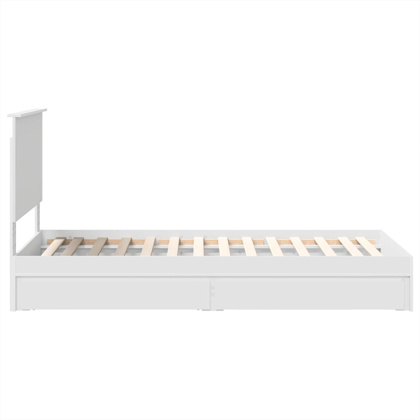 Letto con Contenitore Bianco 90 x 200 cm Legno multistrato | homemem39