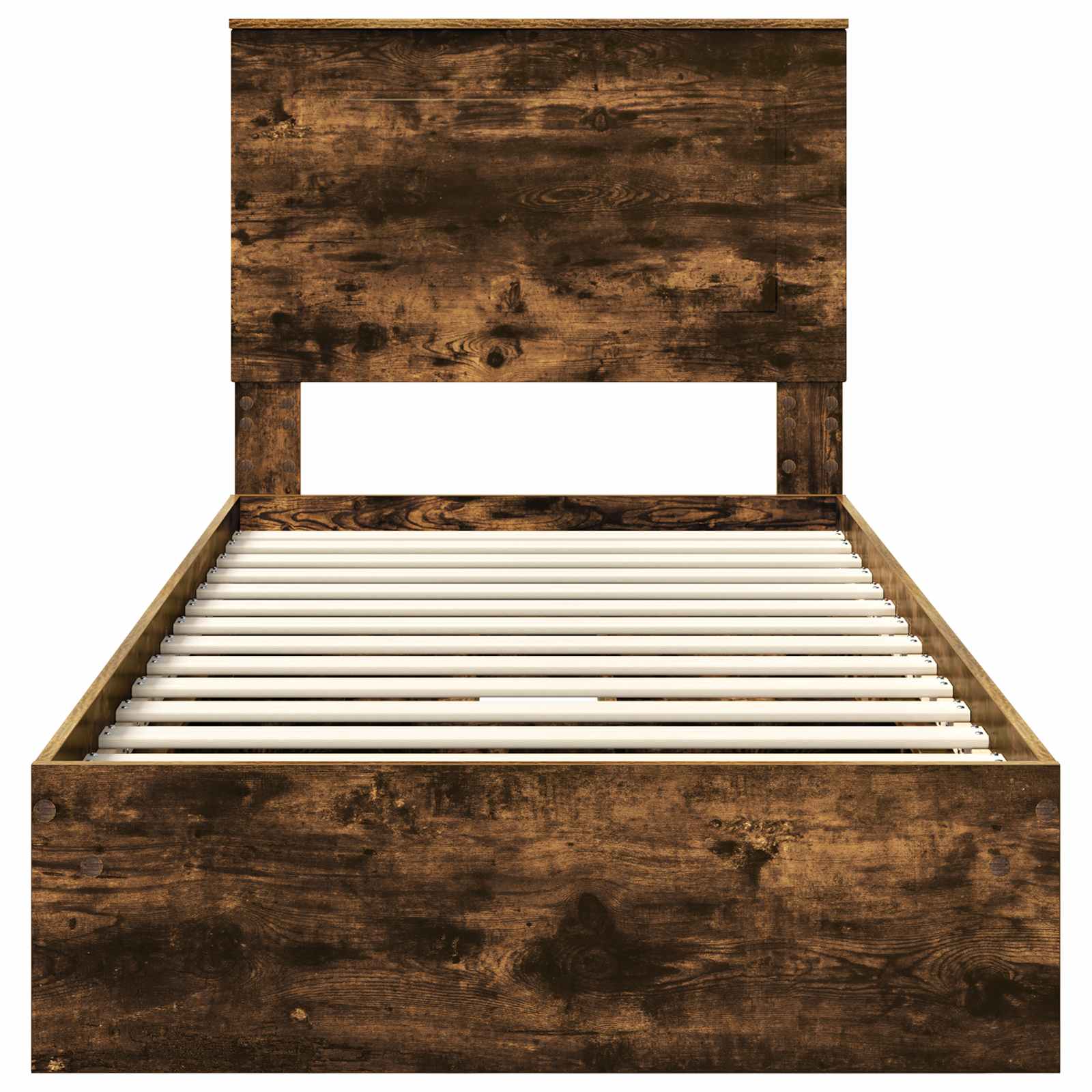 Letto con Contenitore Rovere fumé 90 x 200 cm Legno multistrato | homemem39