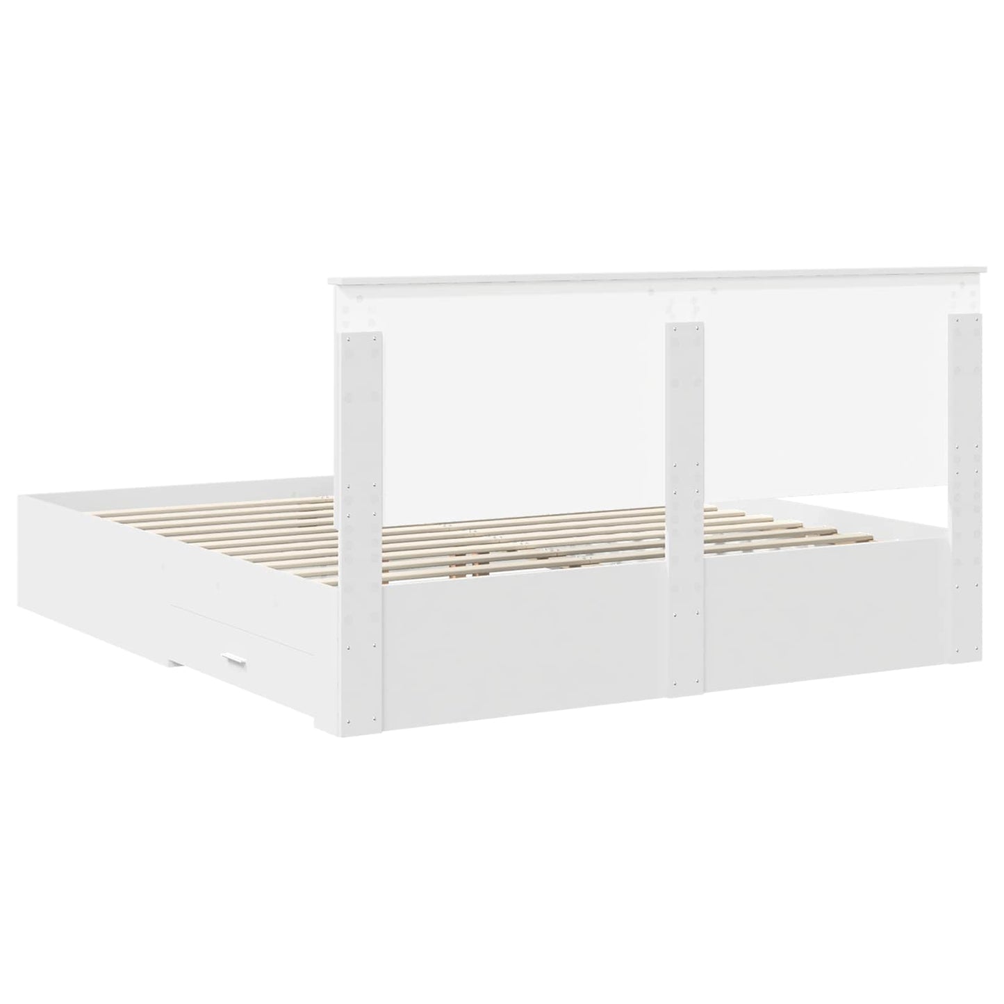 Struttura del letto Bianco 180 x 200 cm Legno multistrato | homemem39