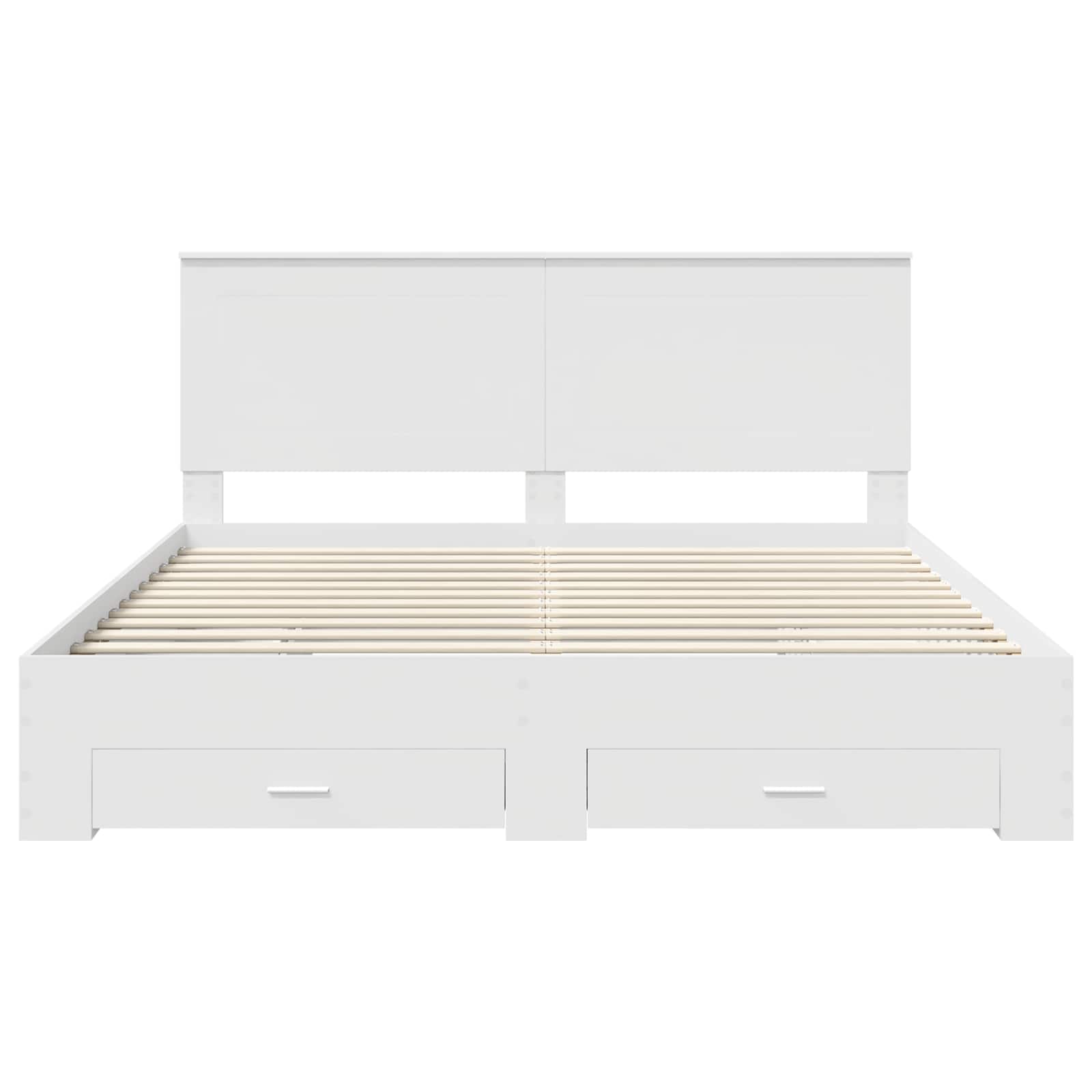 Struttura del letto Bianco 180 x 200 cm Legno multistrato | homemem39