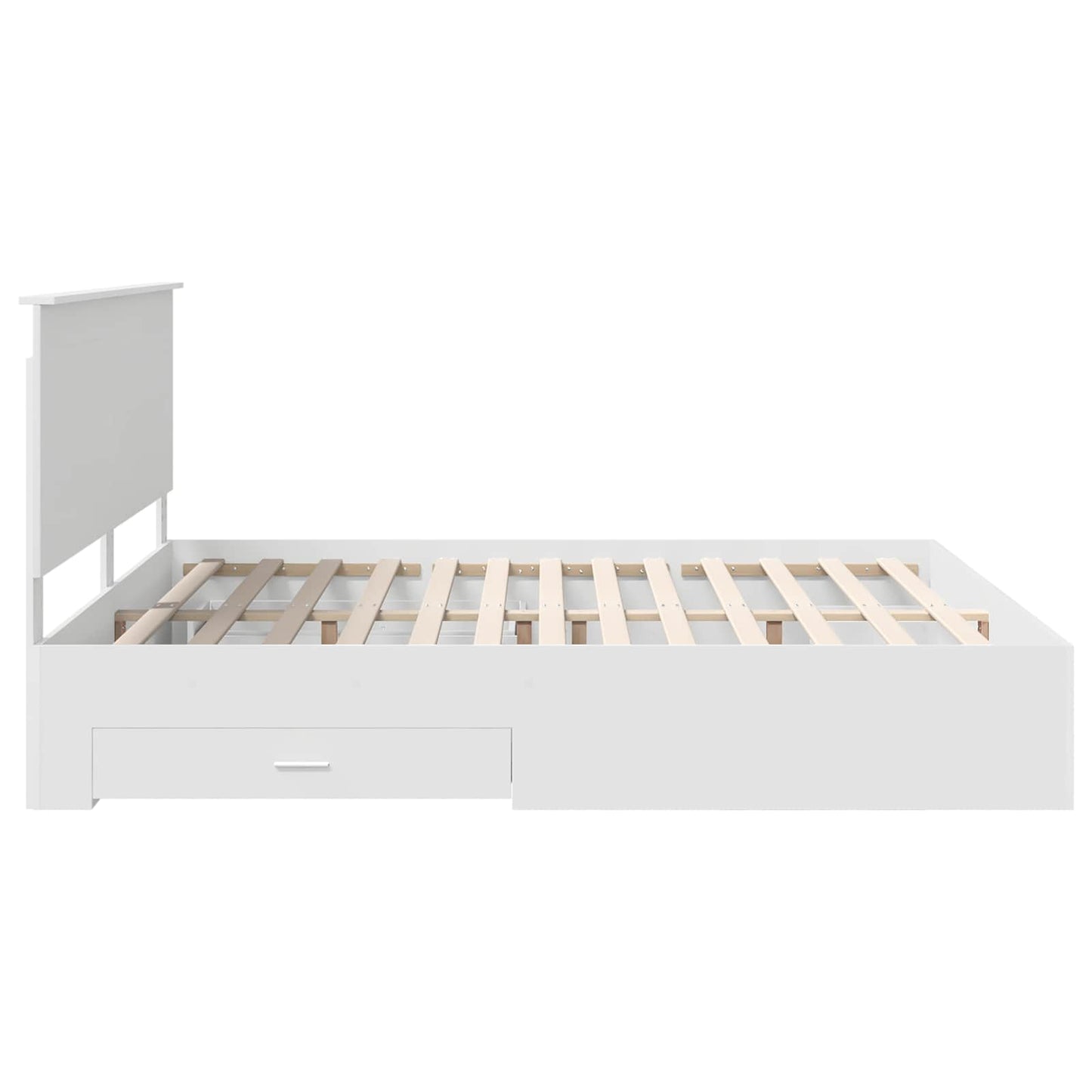 Struttura del letto Bianco 180 x 200 cm Legno multistrato | homemem39