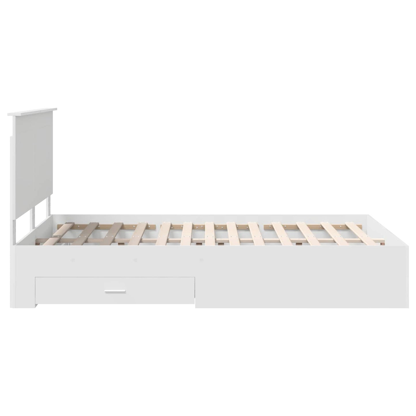 Struttura del letto Bianco 160 x 200 cm Legno multistrato | homemem39