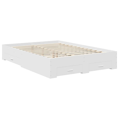 Struttura del letto Bianco 140 x 200 cm Legno multistrato | homemem39