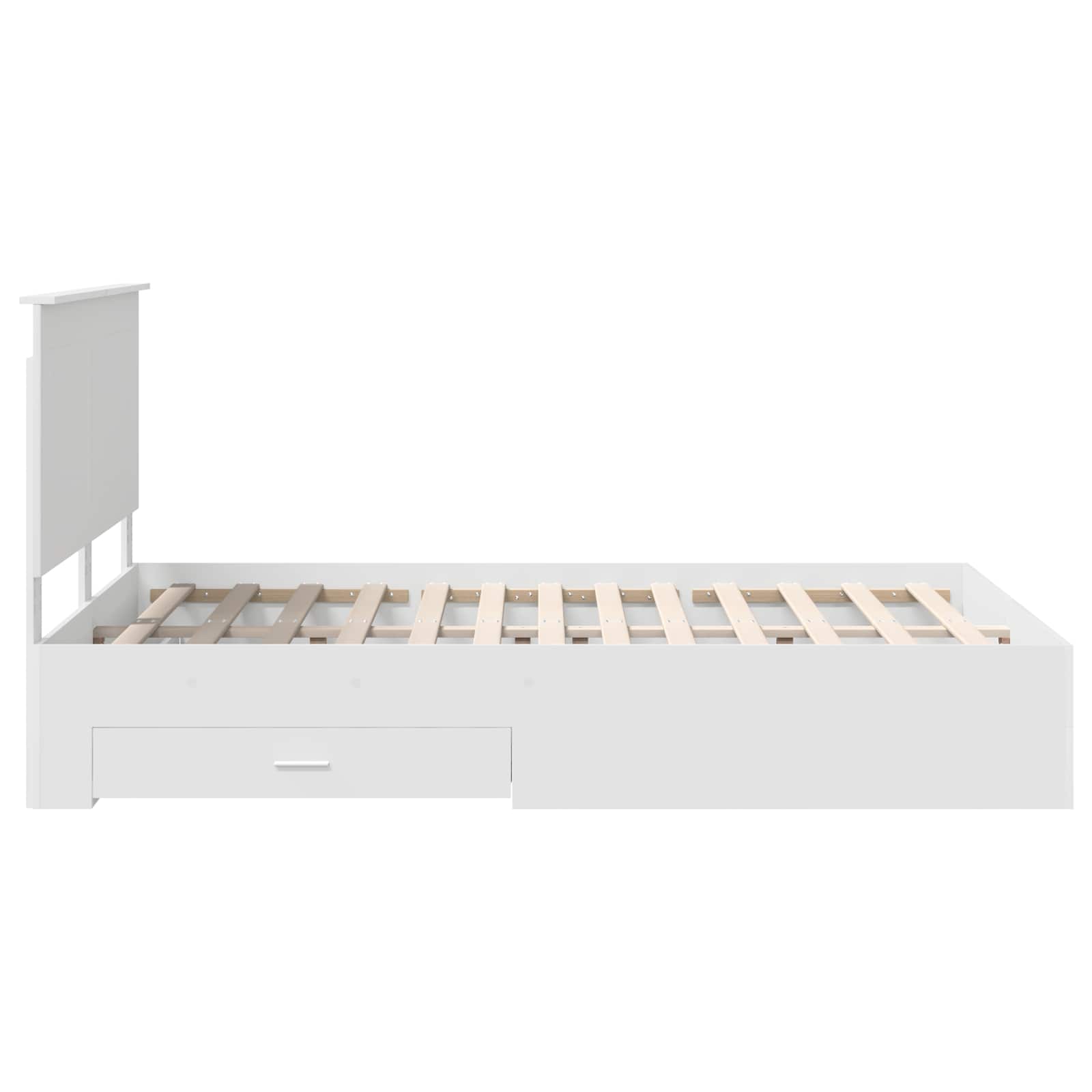 Struttura del letto Bianco 140 x 200 cm Legno multistrato | homemem39