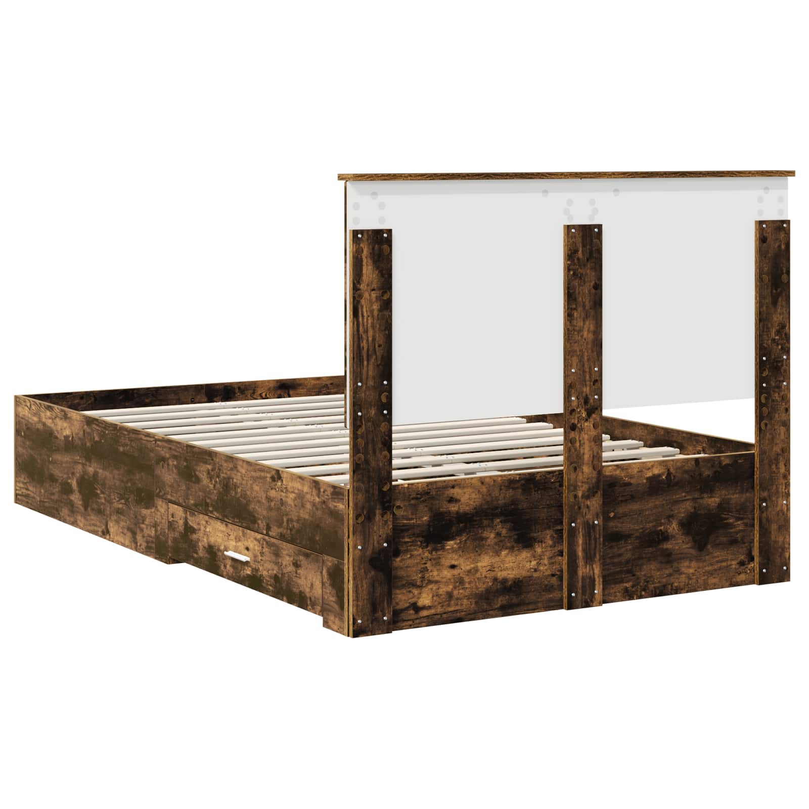 Struttura del letto Rovere fumé 120 x 190 cm Legno multistrato | homemem39