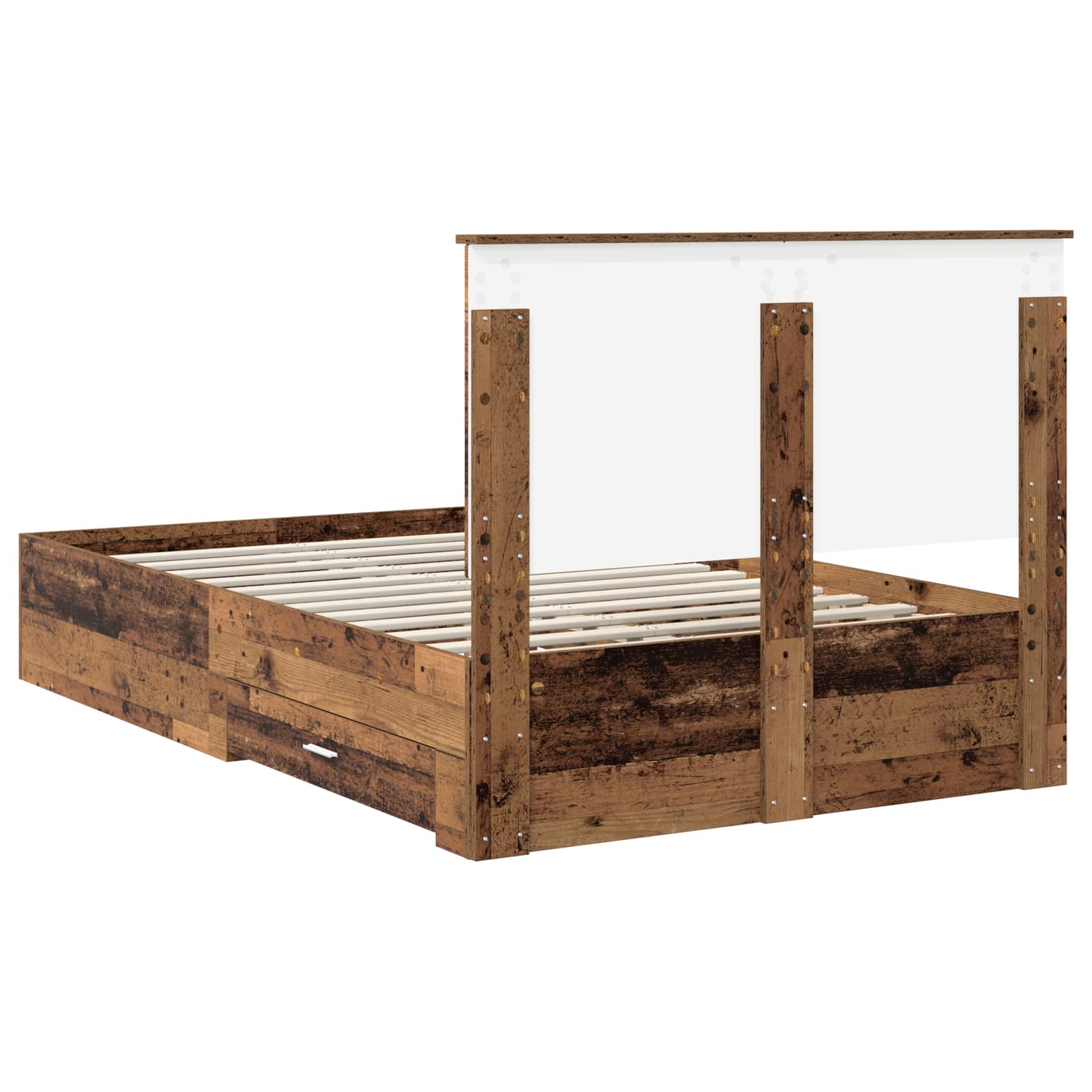 Struttura del letto con testiera Legno vecchio 120 x 190 cm | homemem39
