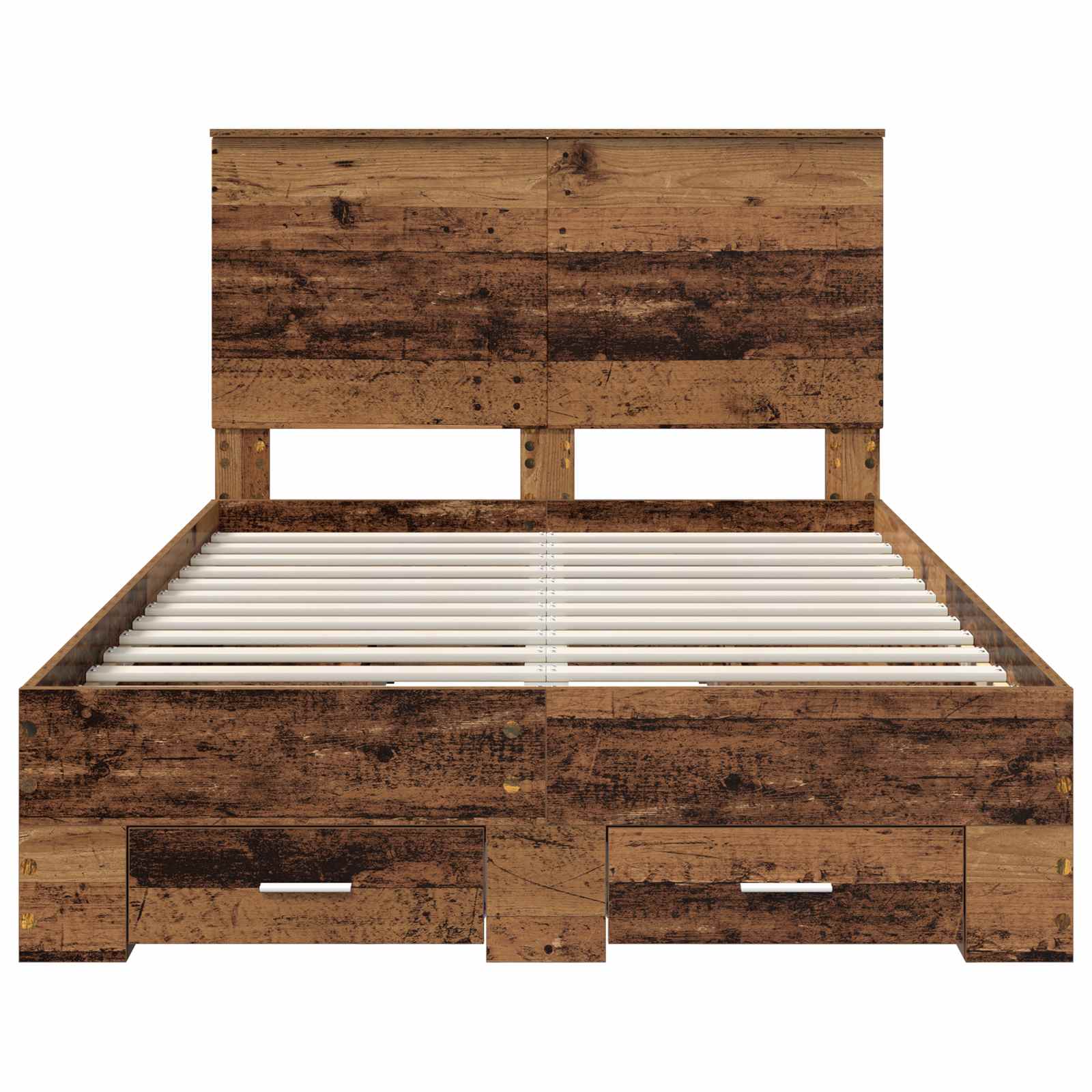 Struttura del letto con testiera Legno vecchio 120 x 190 cm | homemem39