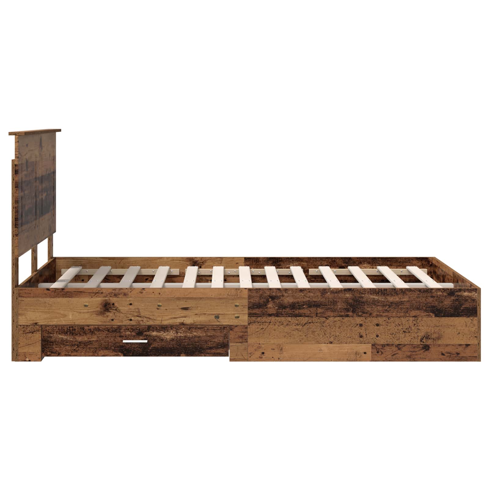 Struttura del letto con testiera Legno vecchio 120 x 190 cm | homemem39
