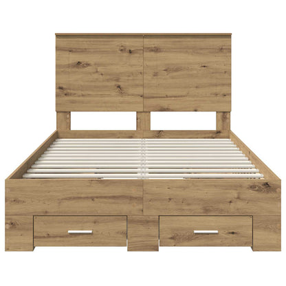Struttura del letto Rovere artigianale 120 x 190 cm | homemem39