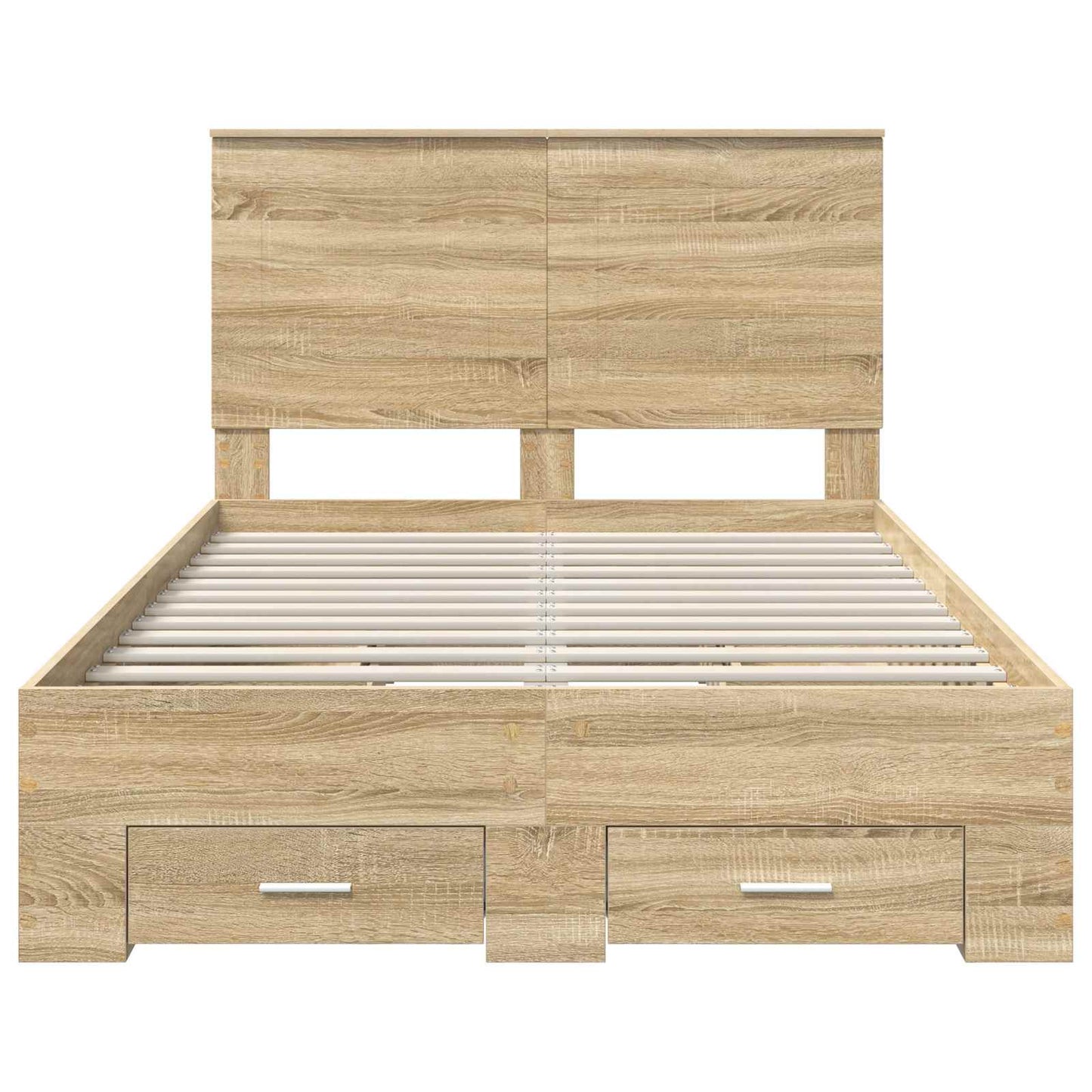 Struttura del letto con testiera Rovere Sonoma 120 x 200 cm | homemem39