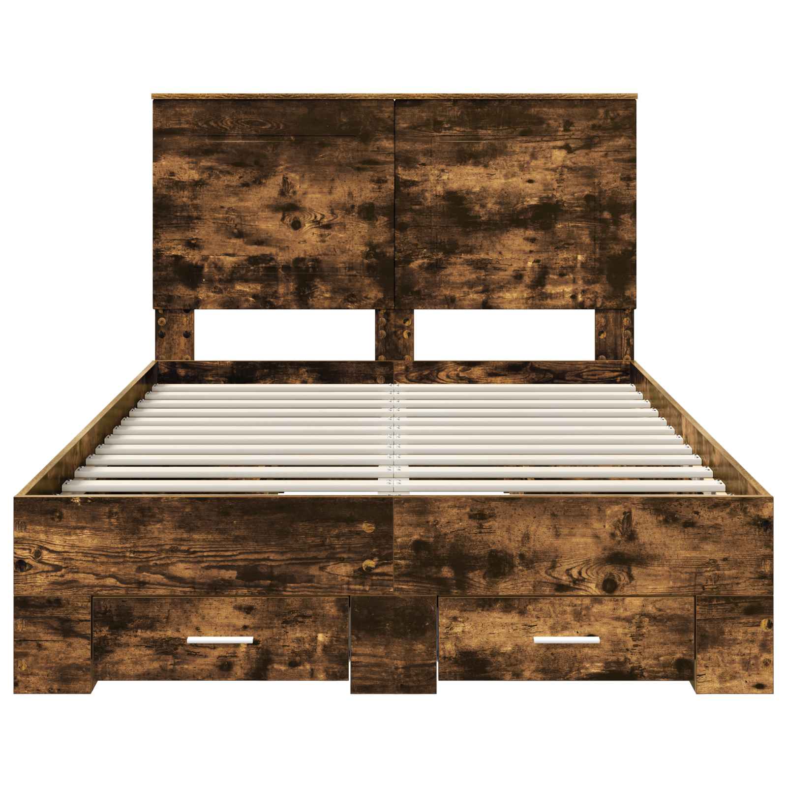 Struttura del letto Rovere fumé 120 x 200 cm Legno multistrato | homemem39