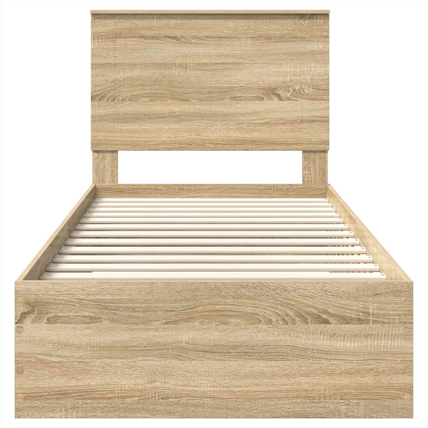 Struttura del letto con testiera Rovere Sonoma 100 x 200 cm | homemem39