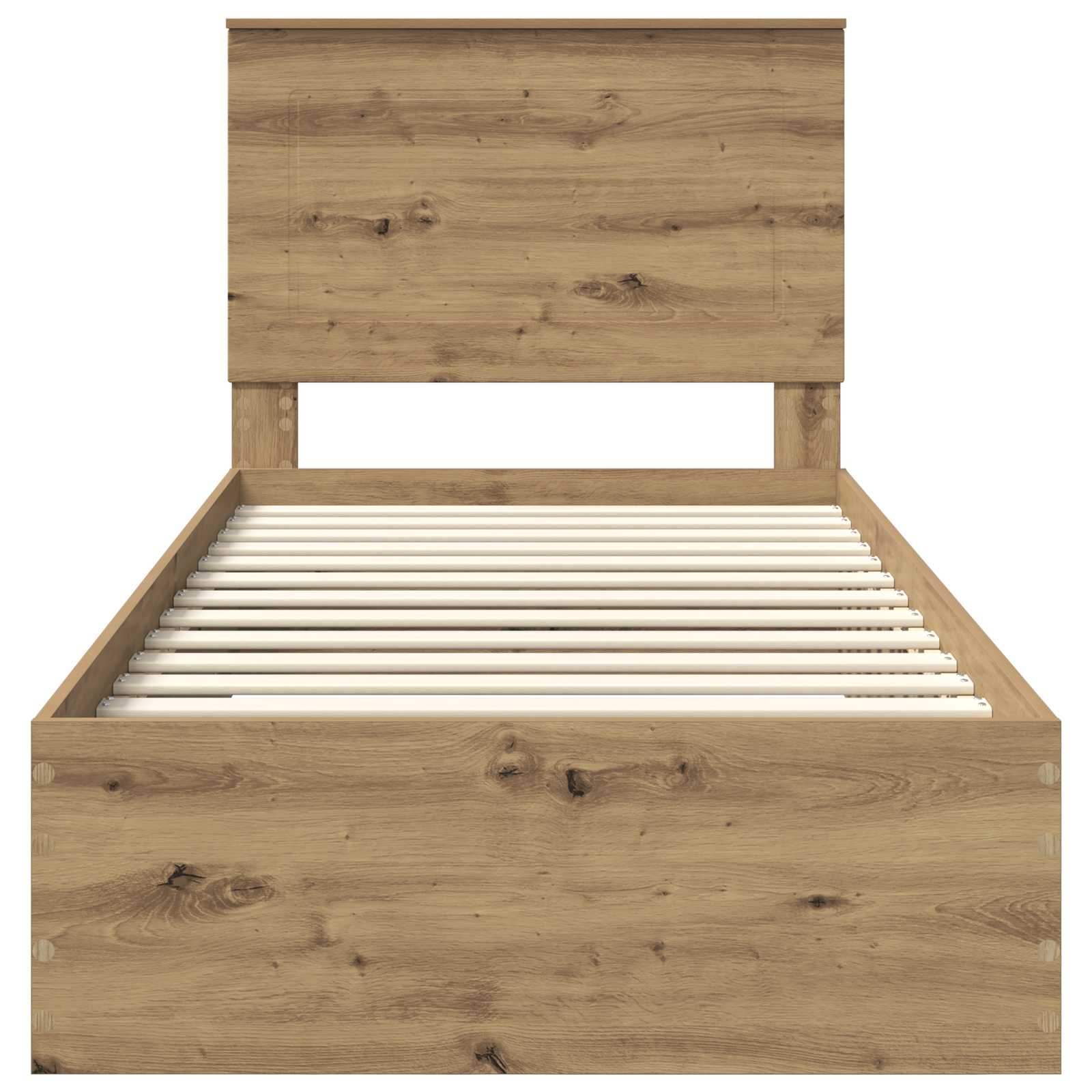 Struttura del letto Rovere artigianale 100 x 200 cm | homemem39