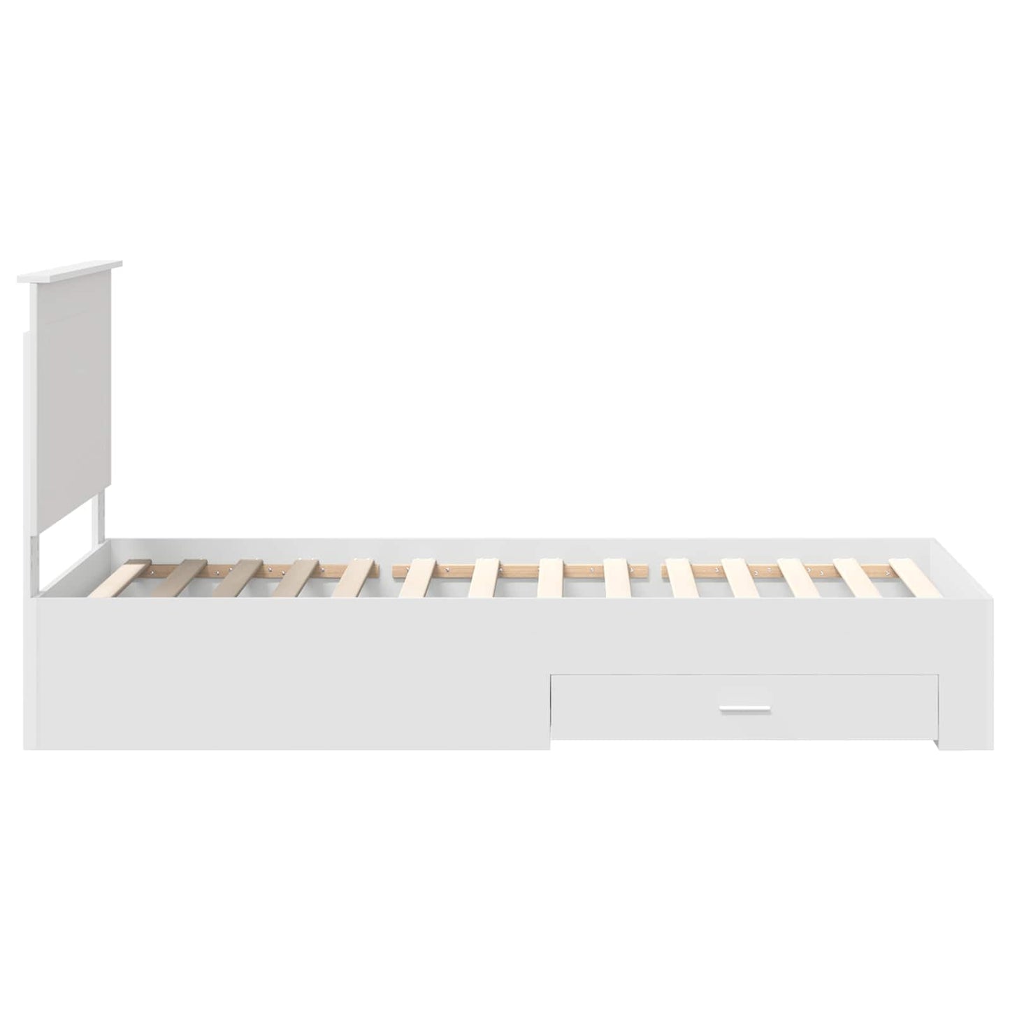 Struttura del letto Bianco 90 x 190 cm Legno multistrato | homemem39