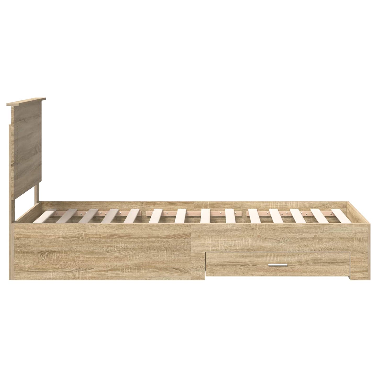 Struttura del letto Rovere Sonoma 90 x 190 cm Legno multistrato | homemem39