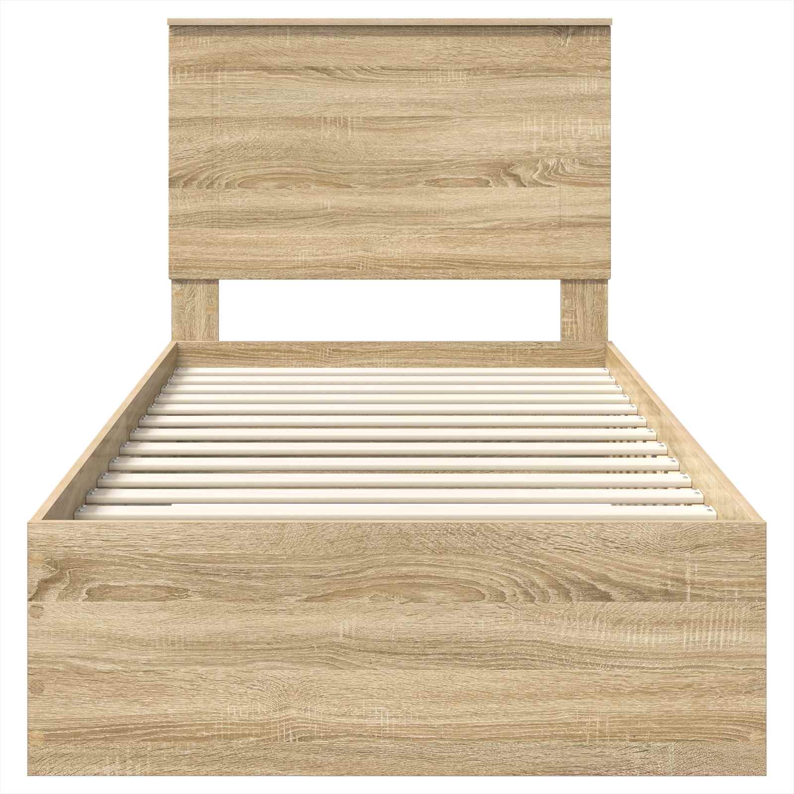 Struttura del letto Rovere Sonoma 90 x 200 cm Legno multistrato | homemem39
