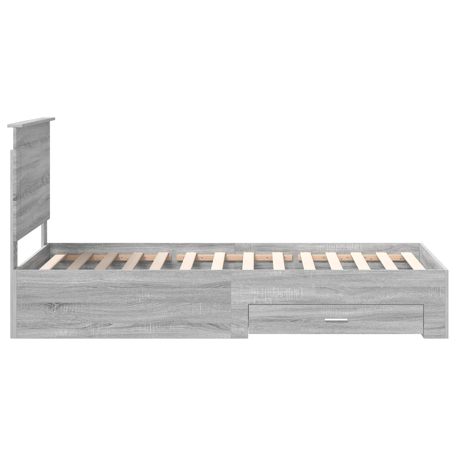 Struttura del letto Grigio Sonoma 90 x 200 cm Legno multistrato | homemem39