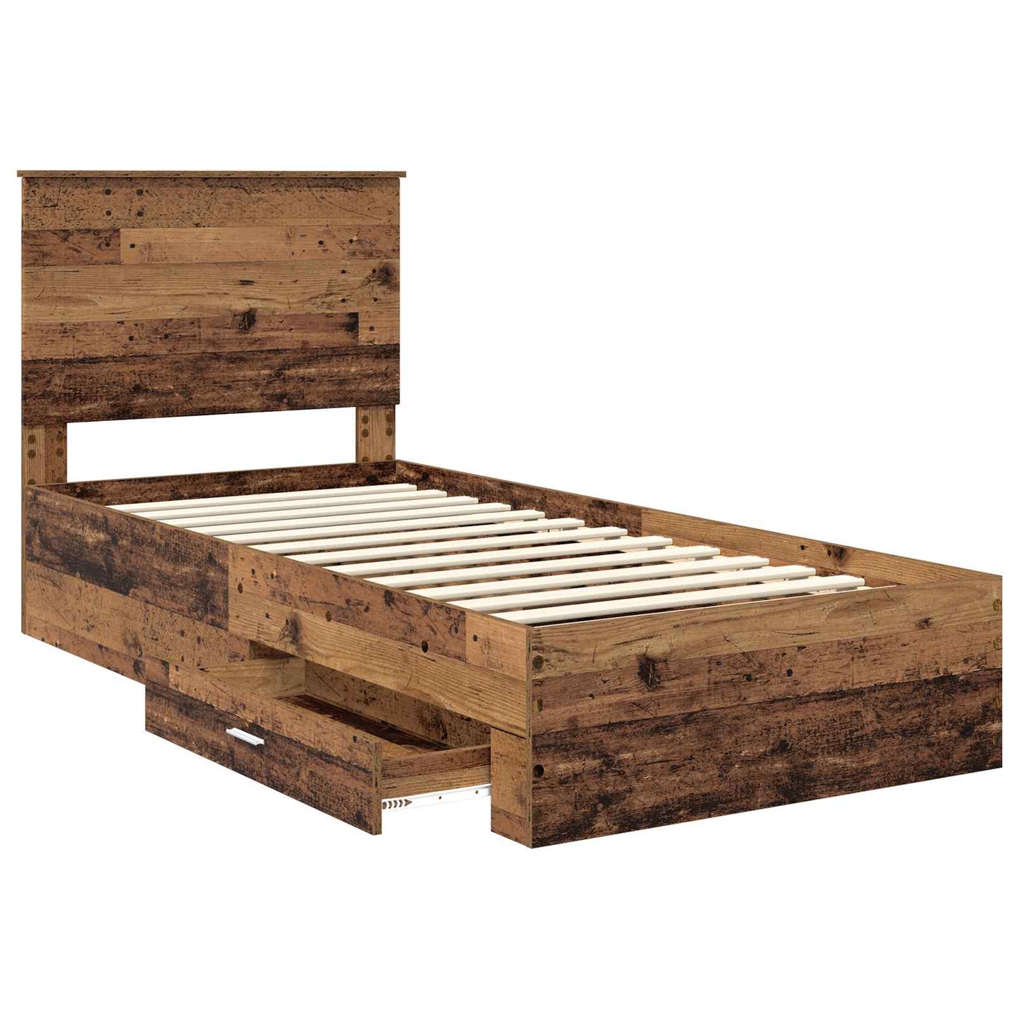 Struttura del letto Legno vecchio 90 x 200 cm Legno multistrato | homemem39