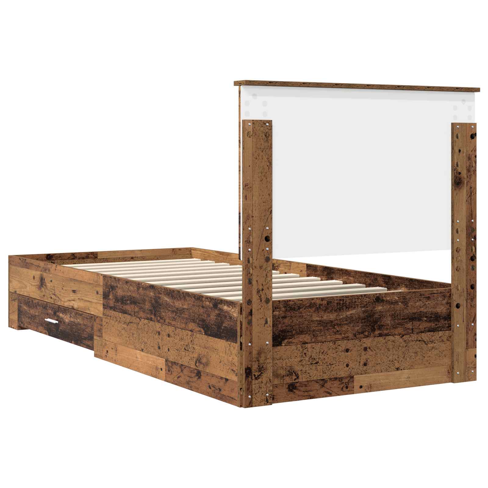 Struttura del letto Legno vecchio 90 x 200 cm Legno multistrato | homemem39