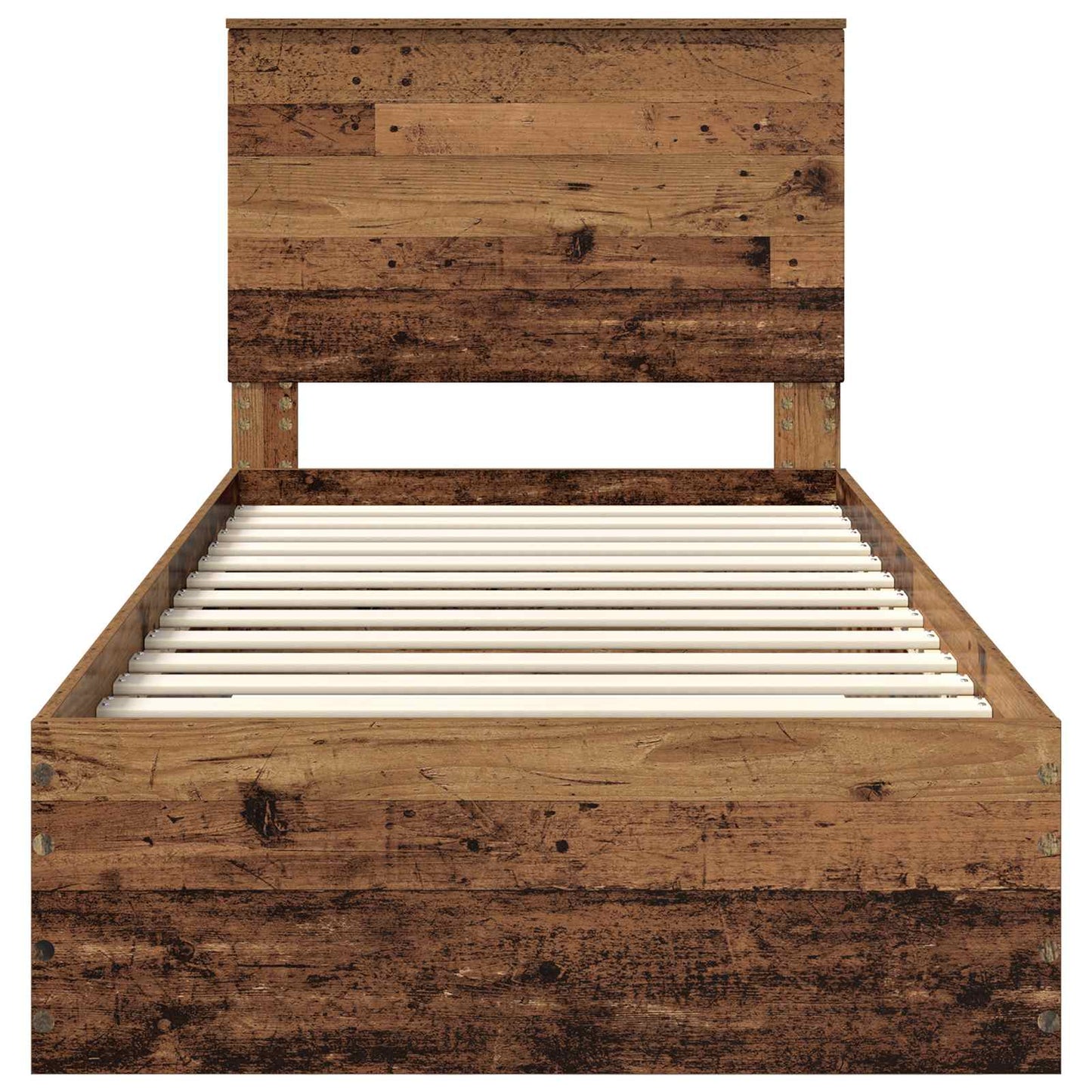 Struttura del letto Legno vecchio 90 x 200 cm Legno multistrato | homemem39