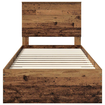 Struttura del letto Legno vecchio 90 x 200 cm Legno multistrato | homemem39