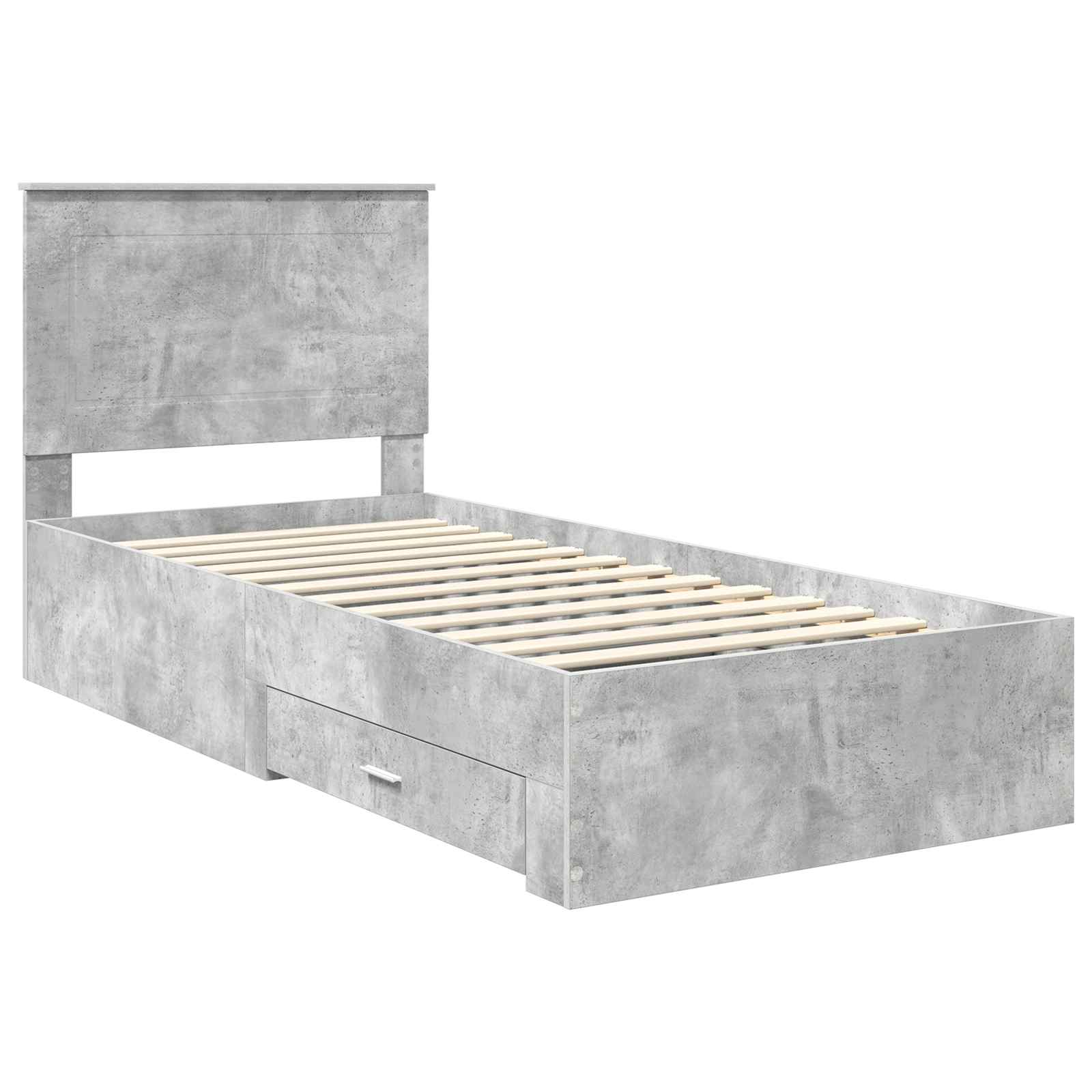 Struttura del letto Grigio Certo e Argento 75 x 190 cm | homemem39