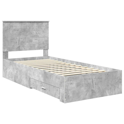 Struttura del letto Grigio Certo e Argento 75 x 190 cm | homemem39