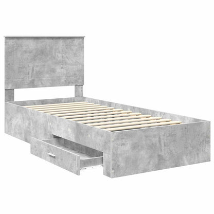 Struttura del letto Grigio Certo e Argento 75 x 190 cm | homemem39