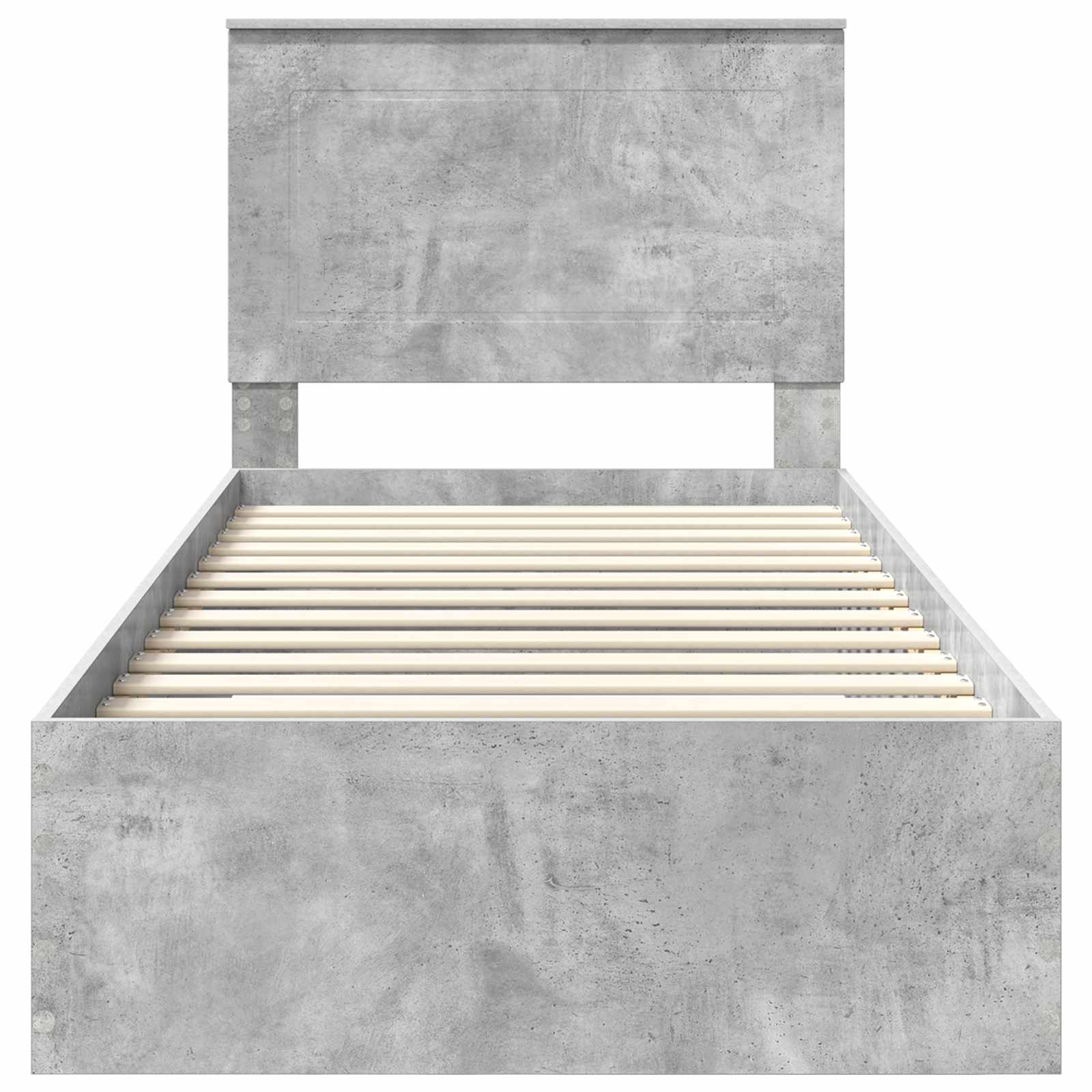 Struttura del letto Grigio Certo e Argento 75 x 190 cm | homemem39