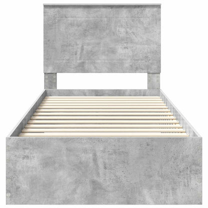 Struttura del letto Grigio Certo e Argento 75 x 190 cm | homemem39
