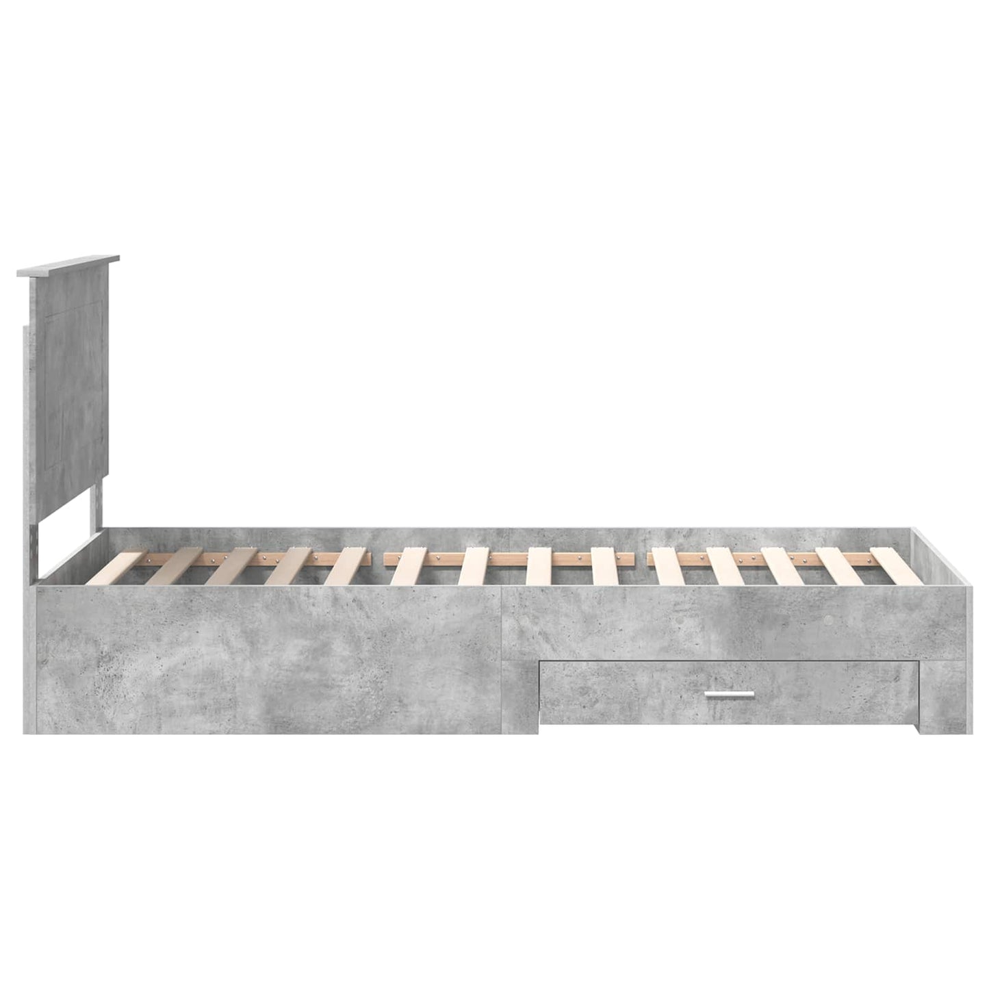 Struttura del letto Grigio Certo e Argento 75 x 190 cm | homemem39
