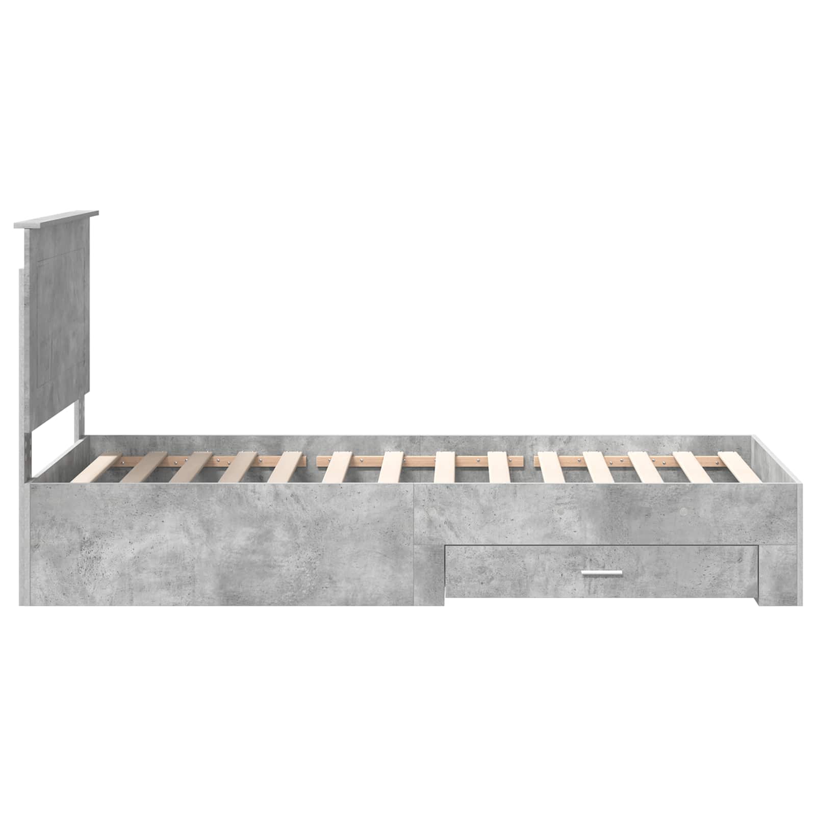 Struttura del letto Grigio Certo e Argento 75 x 190 cm | homemem39