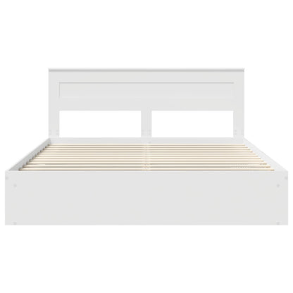 Struttura del letto Bianco 200 x 200 cm Pino massello | homemem39