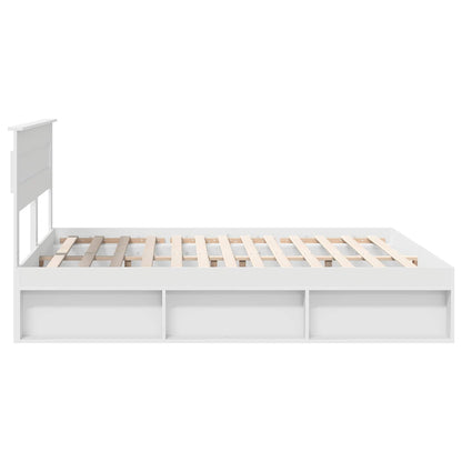Struttura del letto Bianco 200 x 200 cm Pino massello | homemem39