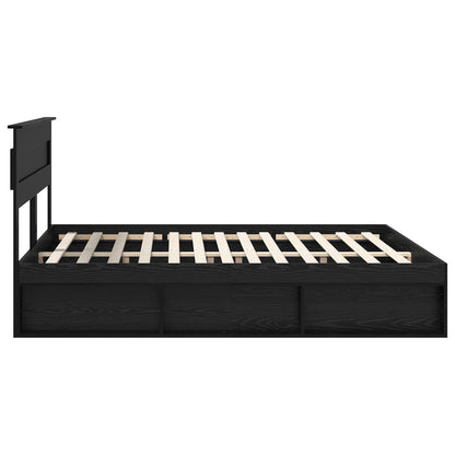 Struttura del letto Nero 200 x 200 cm Pino massello | homemem39