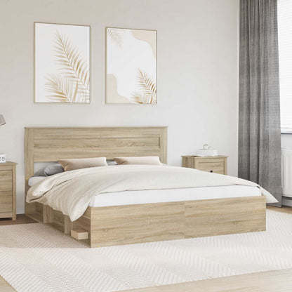 Struttura del letto Sonoma 200 x 200 cm Pino massello | homemem39
